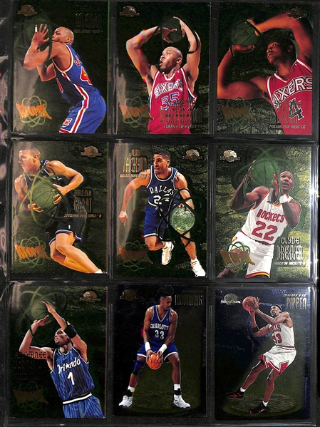 Lot of (500+) Mid to Late 1990s Basketball Cards w. Many Stars and Inserts Inc. Barkley, Malone, Hardaway, Robinson, Kemp, Pippen and More